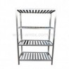 Anaquel tipo marimba en acero inoxidable