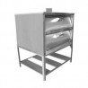 Horno para pan de cuatro charolas en acero inox