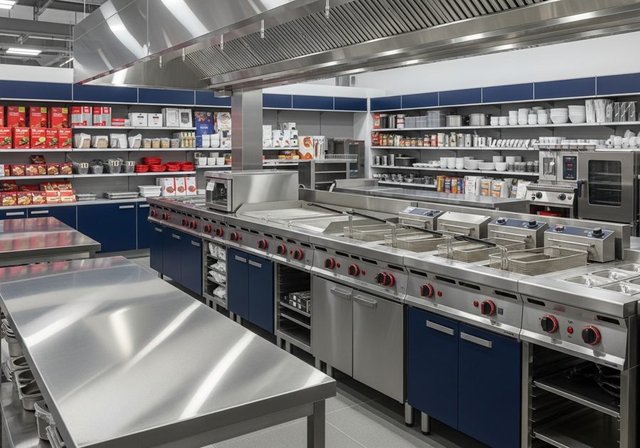 Cocina industrial en acero inoxidable